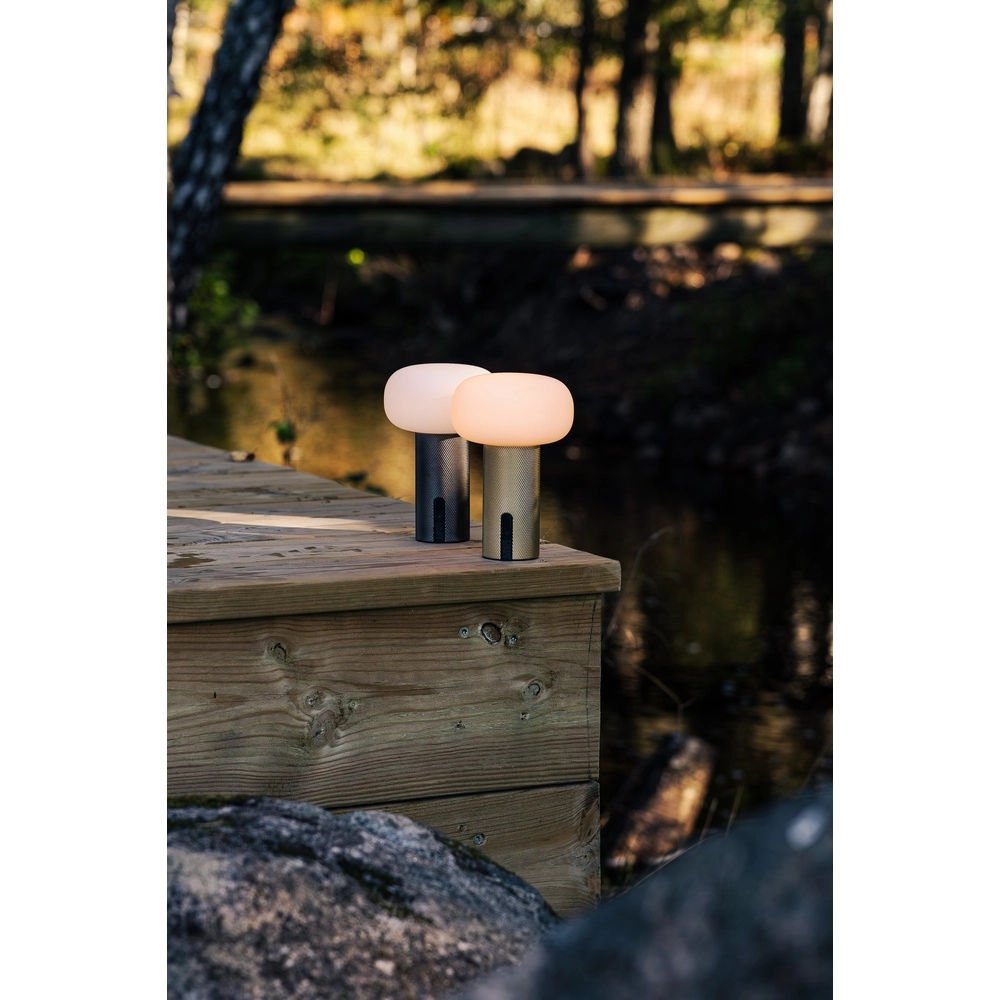 Design table lamp Antibes mini Gold rechargeable KonstSmide 7318300030355