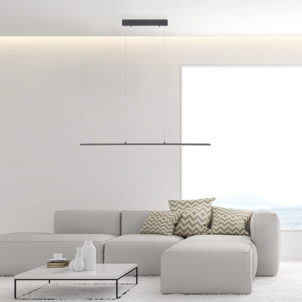 Design hanging lamp Pure Lite 100cm anthracite Paul Neuhaus 4012248344873
