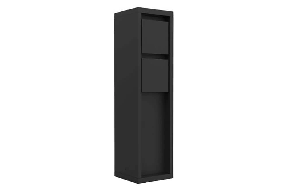 Outdoor socket Mains black type F(NL)