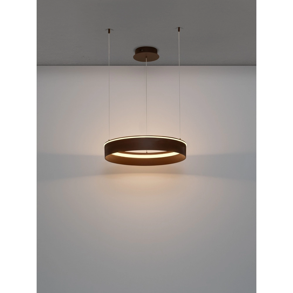 Modern pendant lamp Olivia brown Ø 60cm