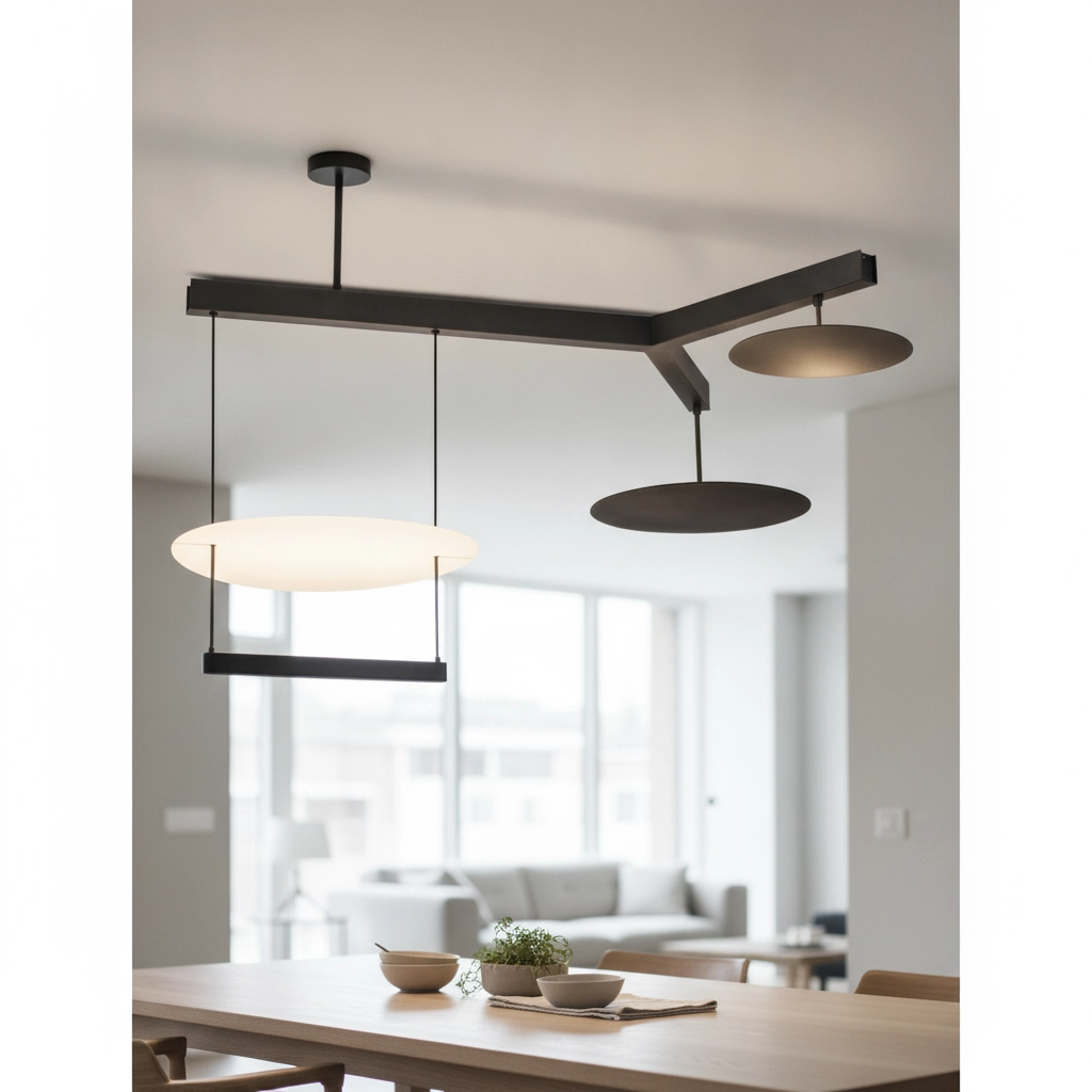 Pendant lamp Diona black and white