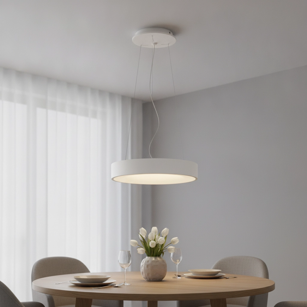 Pendant lamp Rando Thin white Ø 38cm