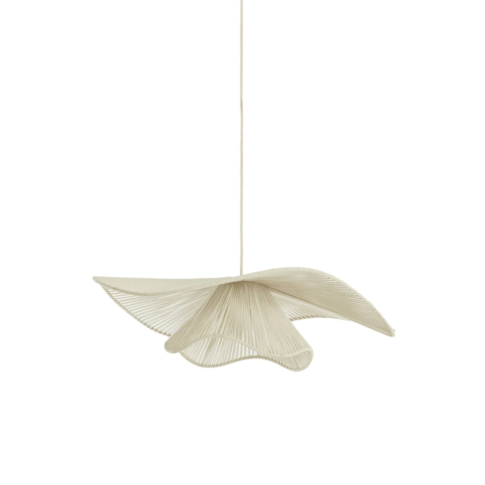 Japandi pendant lamp Elcka Ø 80cm