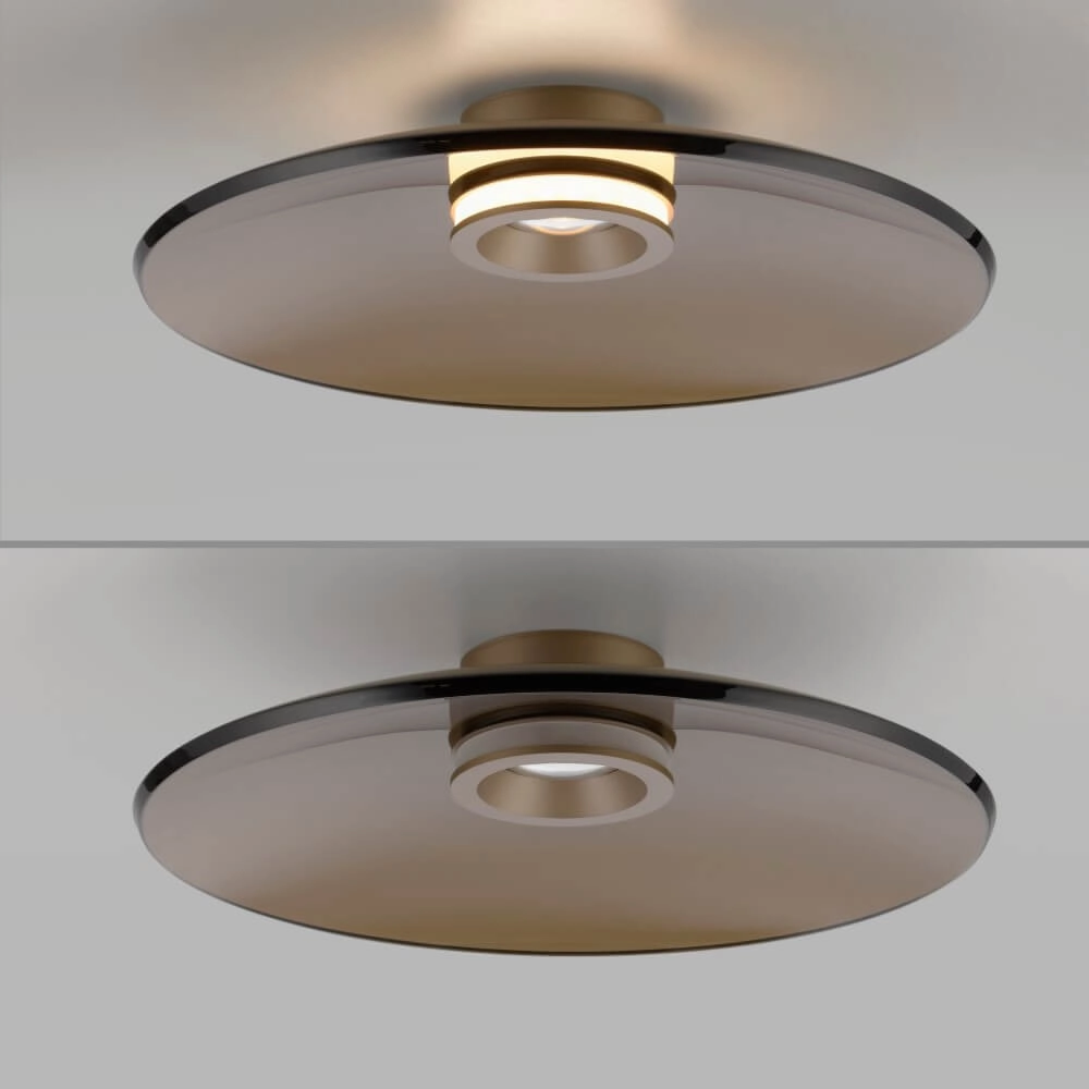 Designer ceiling lamp Pure Moon bronze Ø 50cm Paul Neuhaus 4012248382752