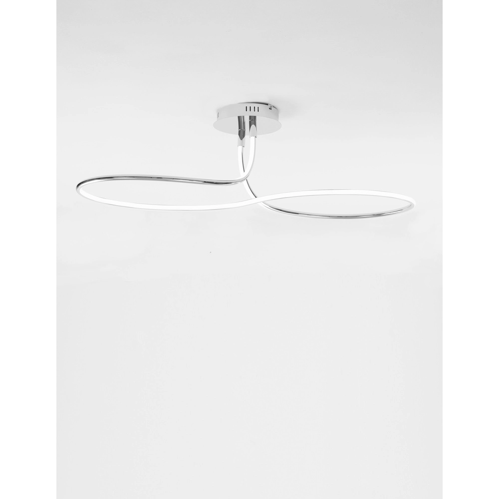 Ceiling lamp Fungo Curl chrome