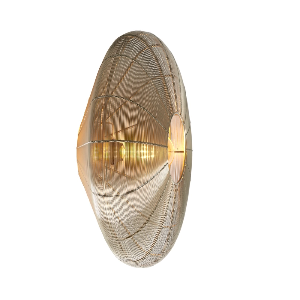 Metal ceiling lamp Bahoto Ø 51cm - light gold Light & Living 8717807706074