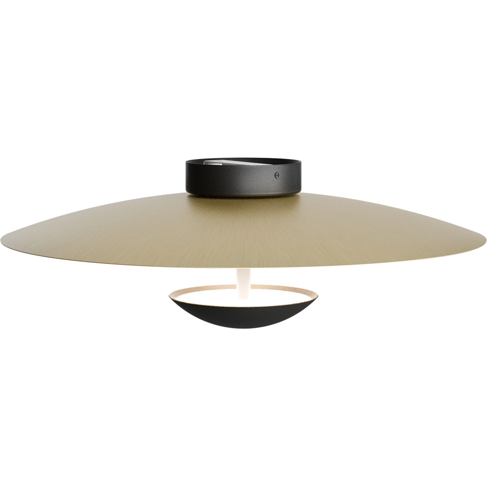 Ceiling lamp 16cm Scala Ø 45cm black with gold Masterlight 8718121389615