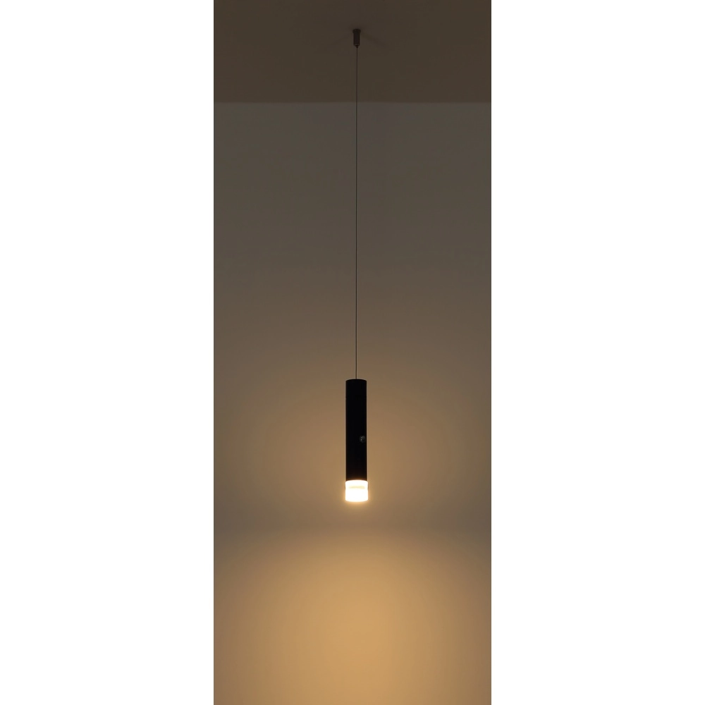Sleek pendant lamp Pelo Black Globo 9007371575343