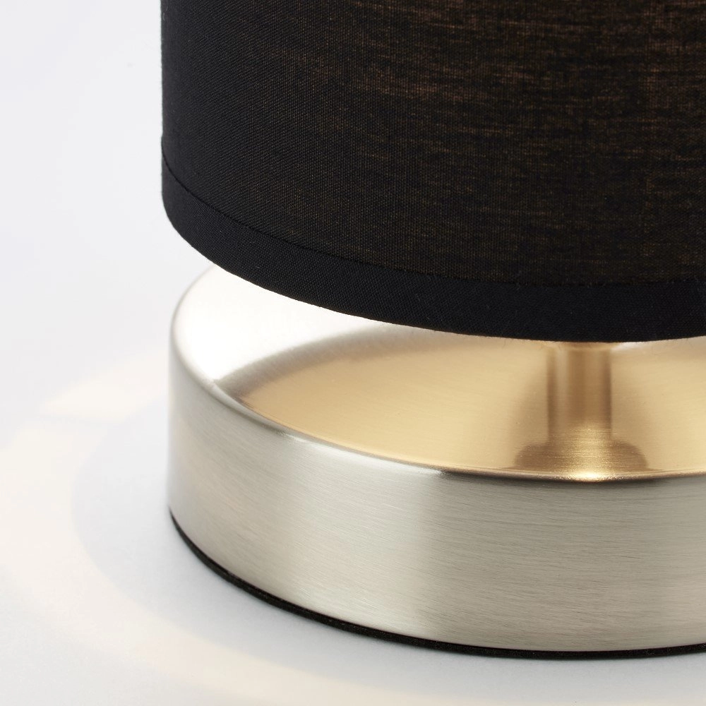 Black bedside table lamp Clarie Brilliant 4004353175206
