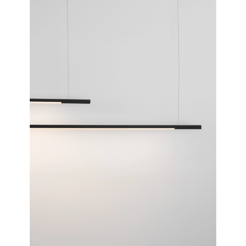Sleek pendant lamp Brillia black 161cm Lyora 5212017473790