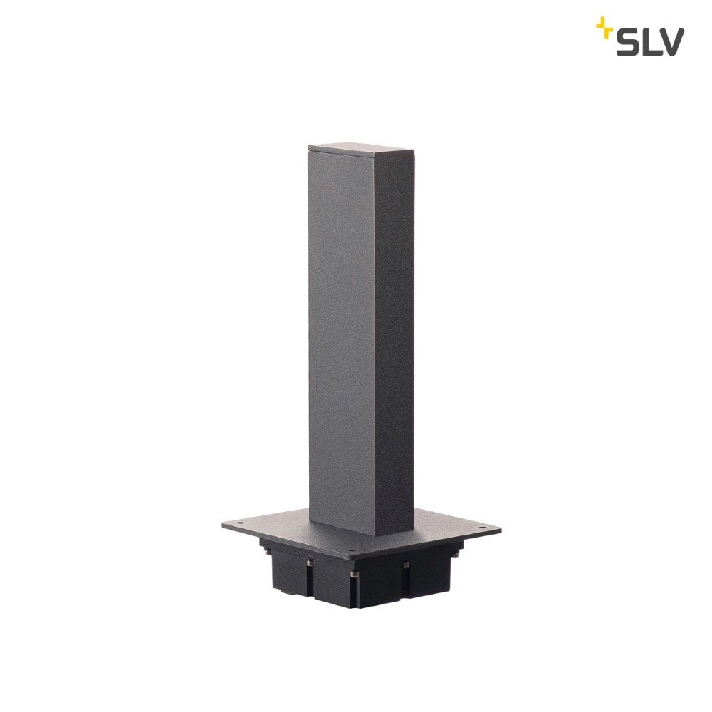 Standing pillar outdoor lamp H-Pol 1x8w - 3000K - 36cm anthracite SLV 4024163167772