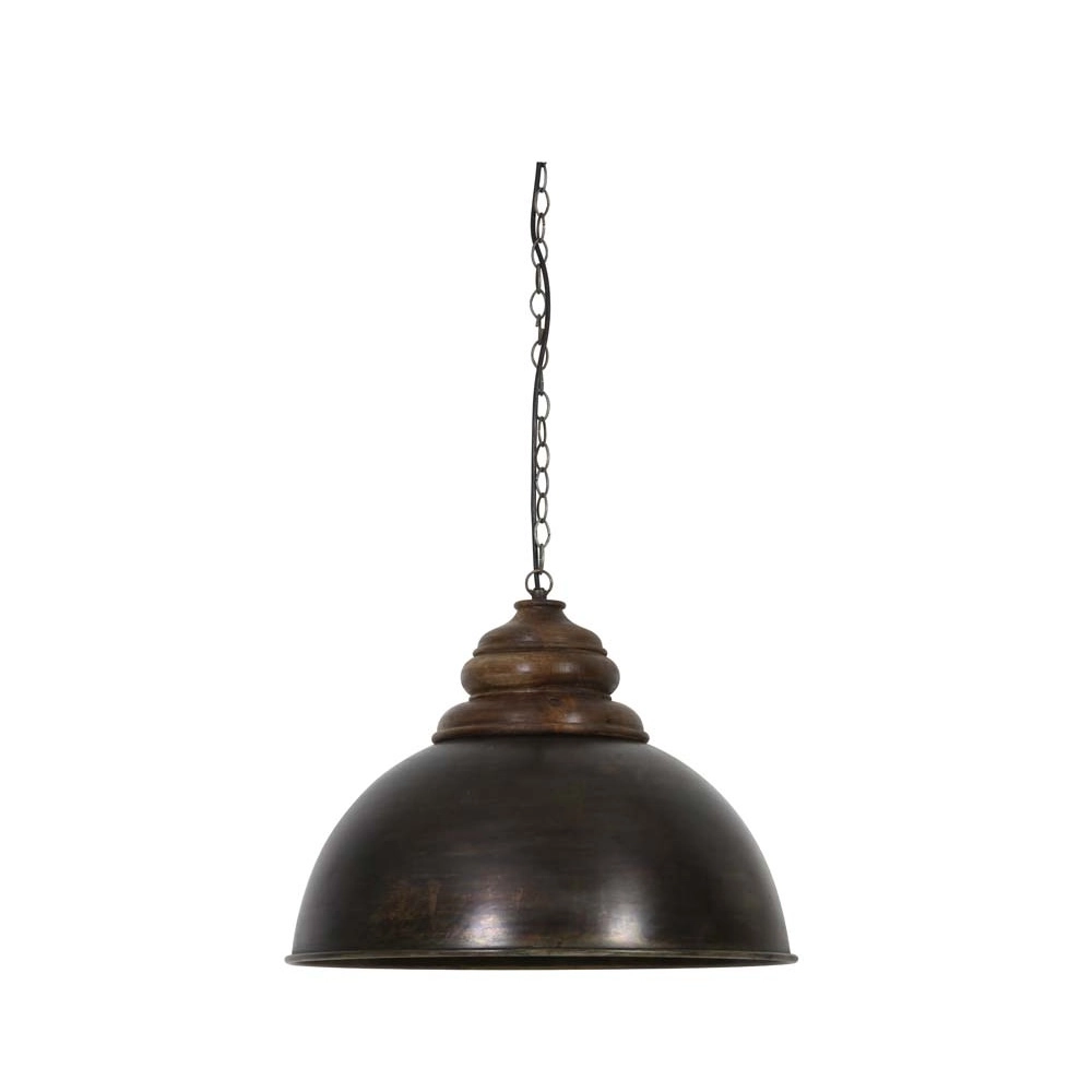 Country Pendant Lamp Leia Ø 52cm black Light & Living 8717807188696