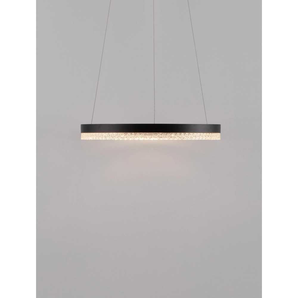 Pendant lamp Adria black Ø 40cm Lyora 5212017443762