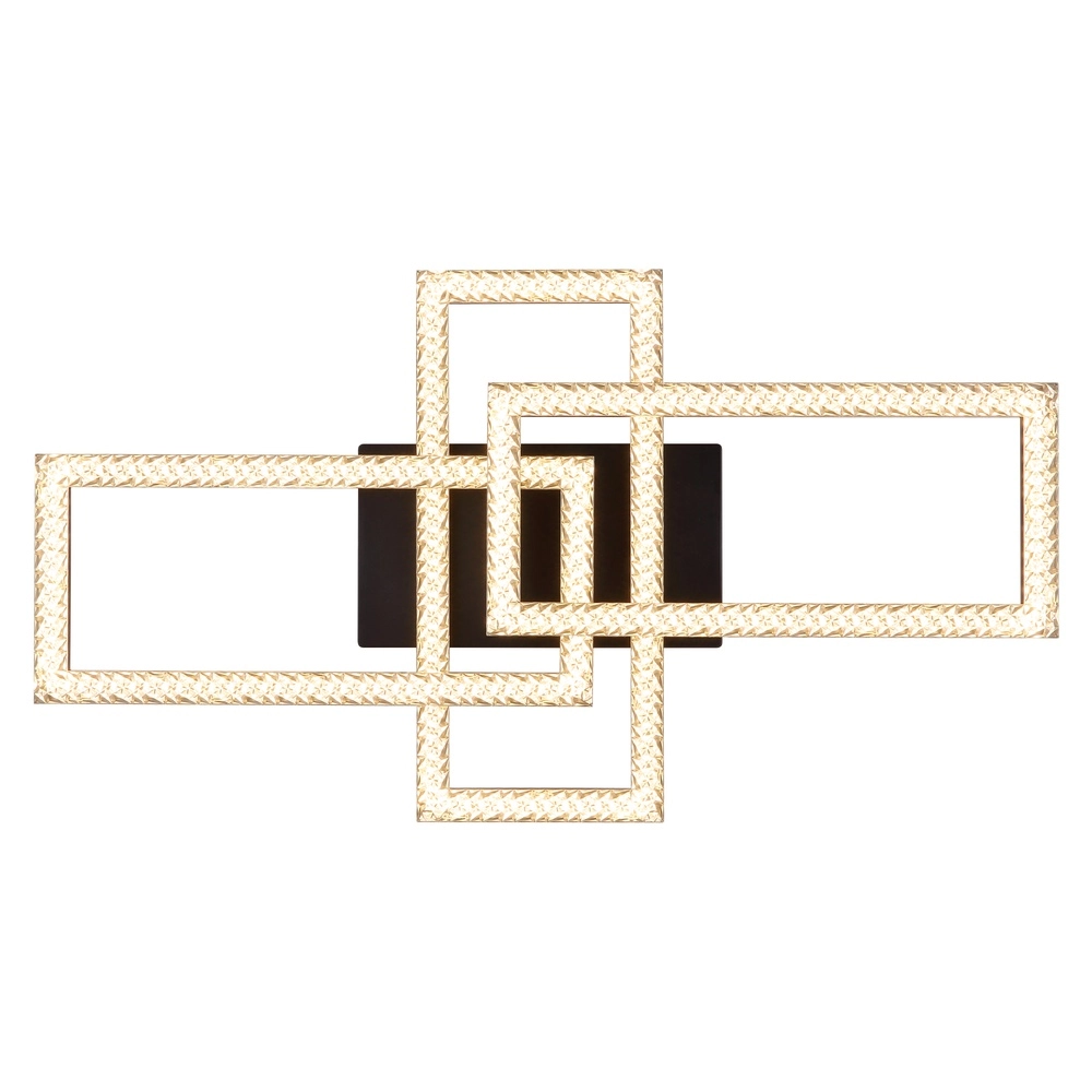 Black design ceiling lamp Sapena with crystal Globo 9007371453559