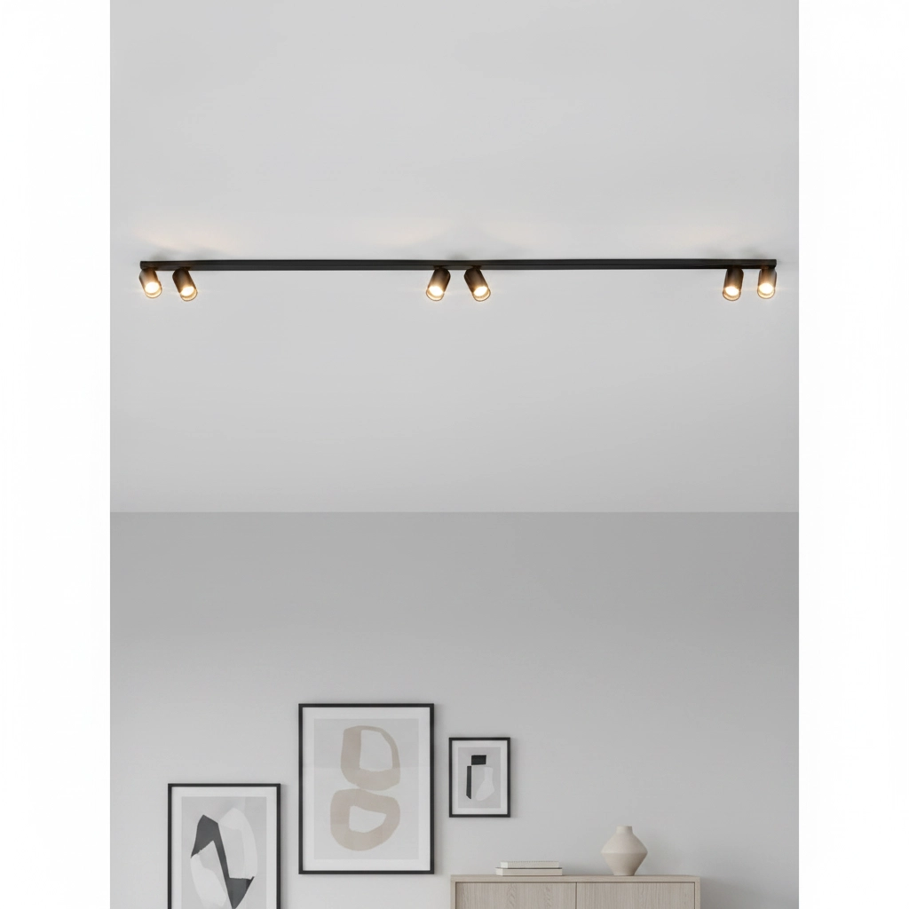 6-light ceiling lamp Oso black