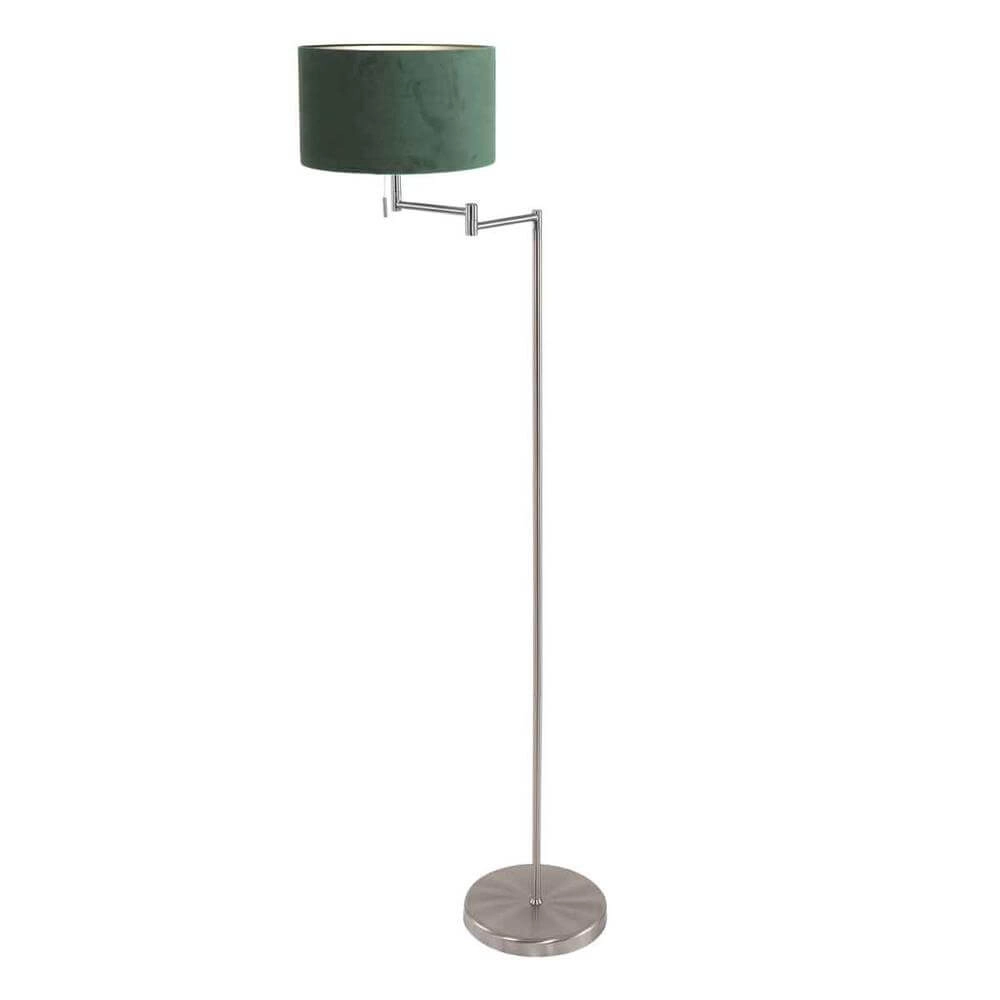 Floor lamp Bella metal with green cap Steinhauer 8712746174540