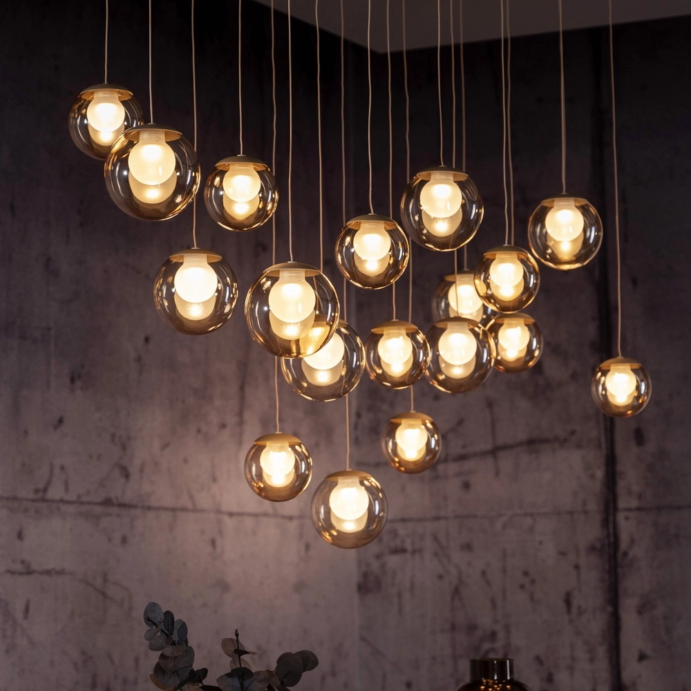 19-light pendant lamp Pure Popup Bronce Paul Neuhaus 4012248396704
