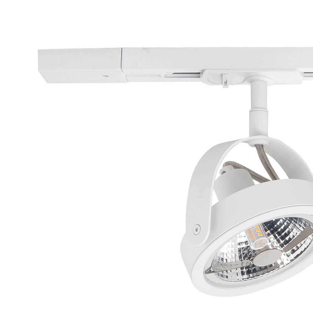 1-phase rail set 100cm Malta white with 3 spots Highlight 8718379042805