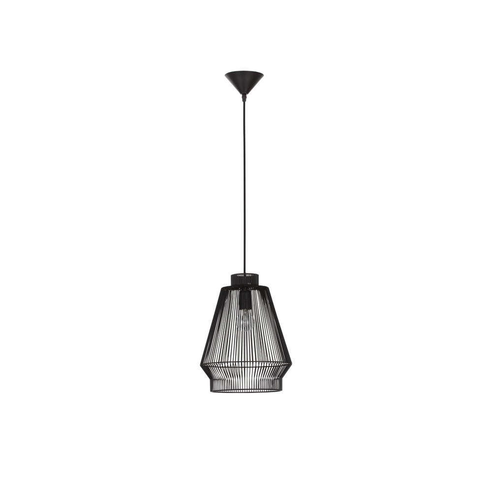 Bohemian pendant lamp Bredo Ø 27.5cm black Lyora 5212017438898