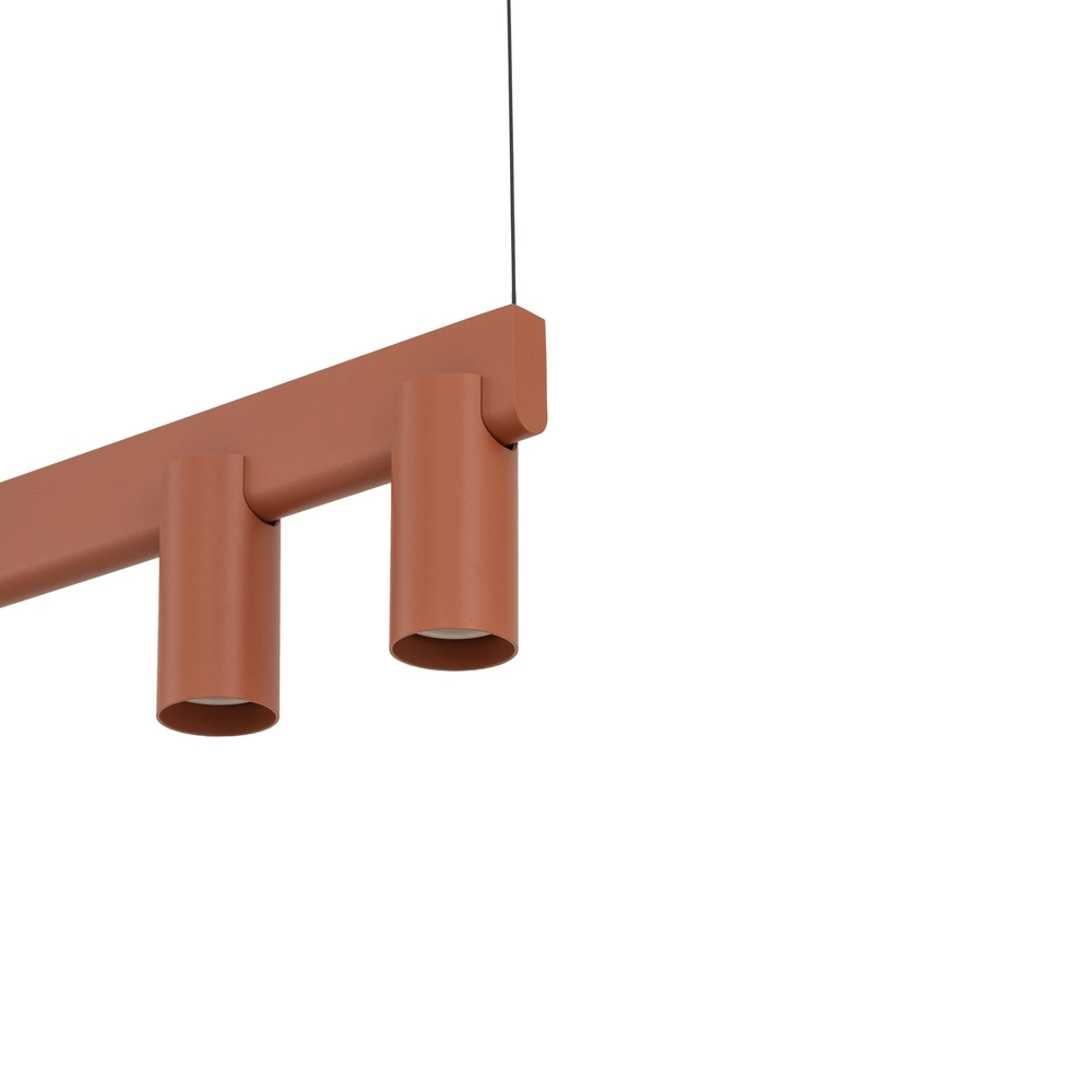 Design pendant lamp Fourty 8-light terracotta