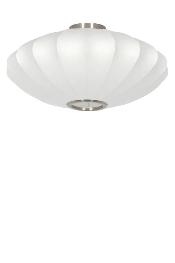 Japandi ceiling lamp Fay Ø 50cm white Light & Living 8717807760458