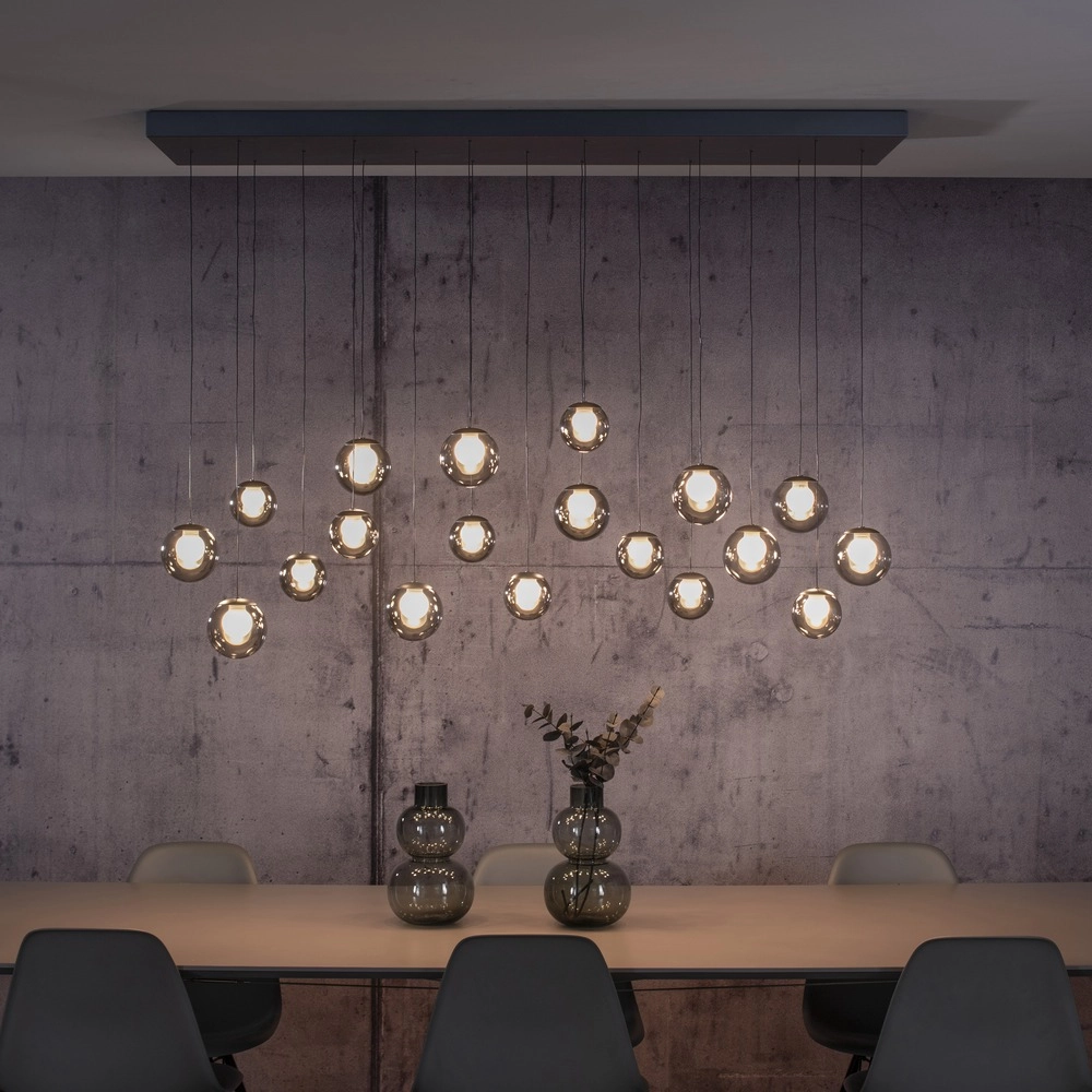 19-light pendant lamp Pure Popup mystic grey Paul Neuhaus 4012248396698