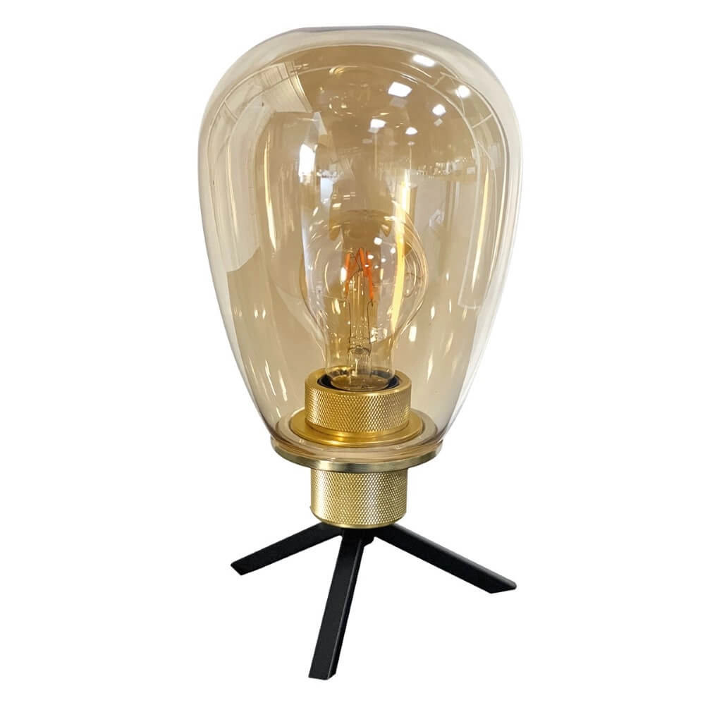 Table lamp Reflexion Ø 15cm - with amber glass Steinhauer 8712746171013
