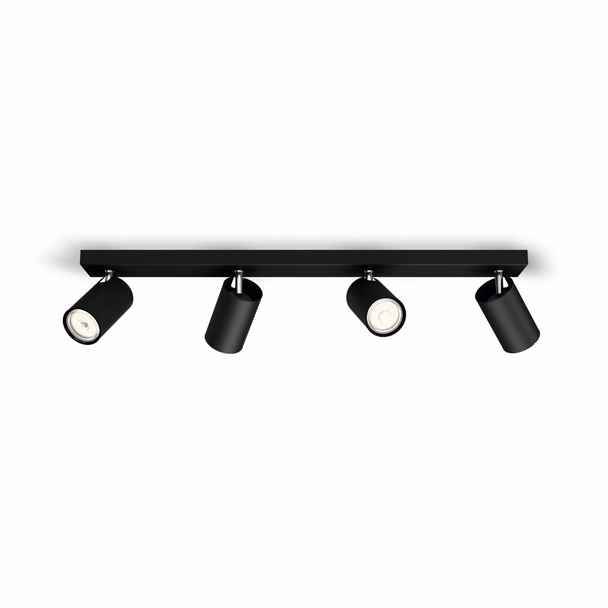 Spot lamp Kosipo 4-light black Philips 8718696164945