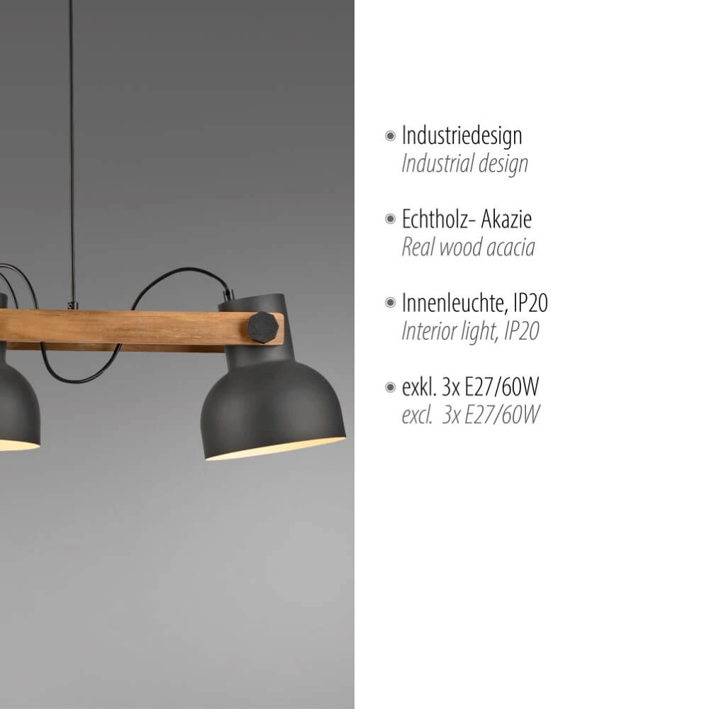 Pendant lamp Cup 2.0 3-light Just Light 4043689000677