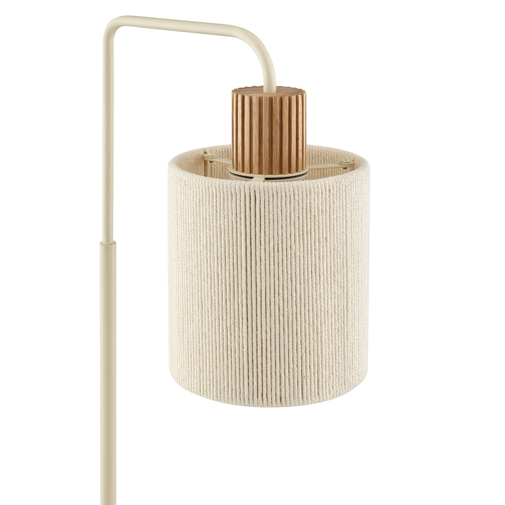 Table lamp Arlo sand brown with wood