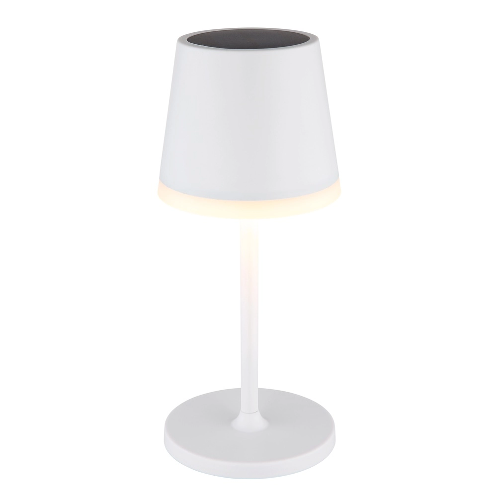Solar table lamp Vannieso white Globo 9007371449699