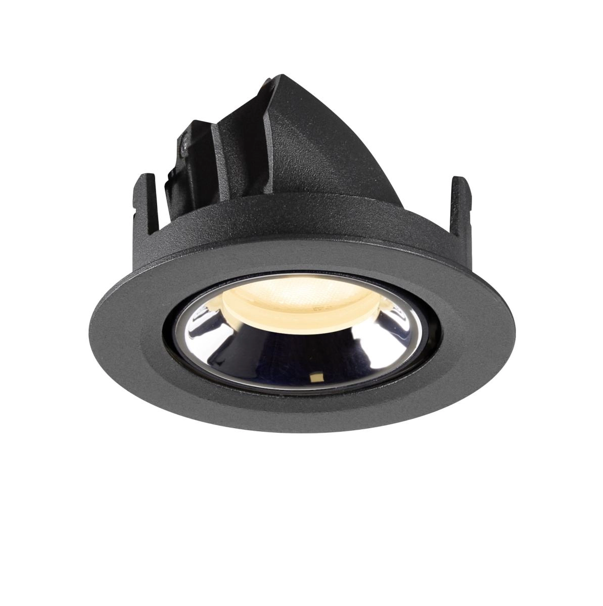 Recessed spotlight Numinos Gimble XS black/chrome 3000K - 55deg SLV 4024163307024