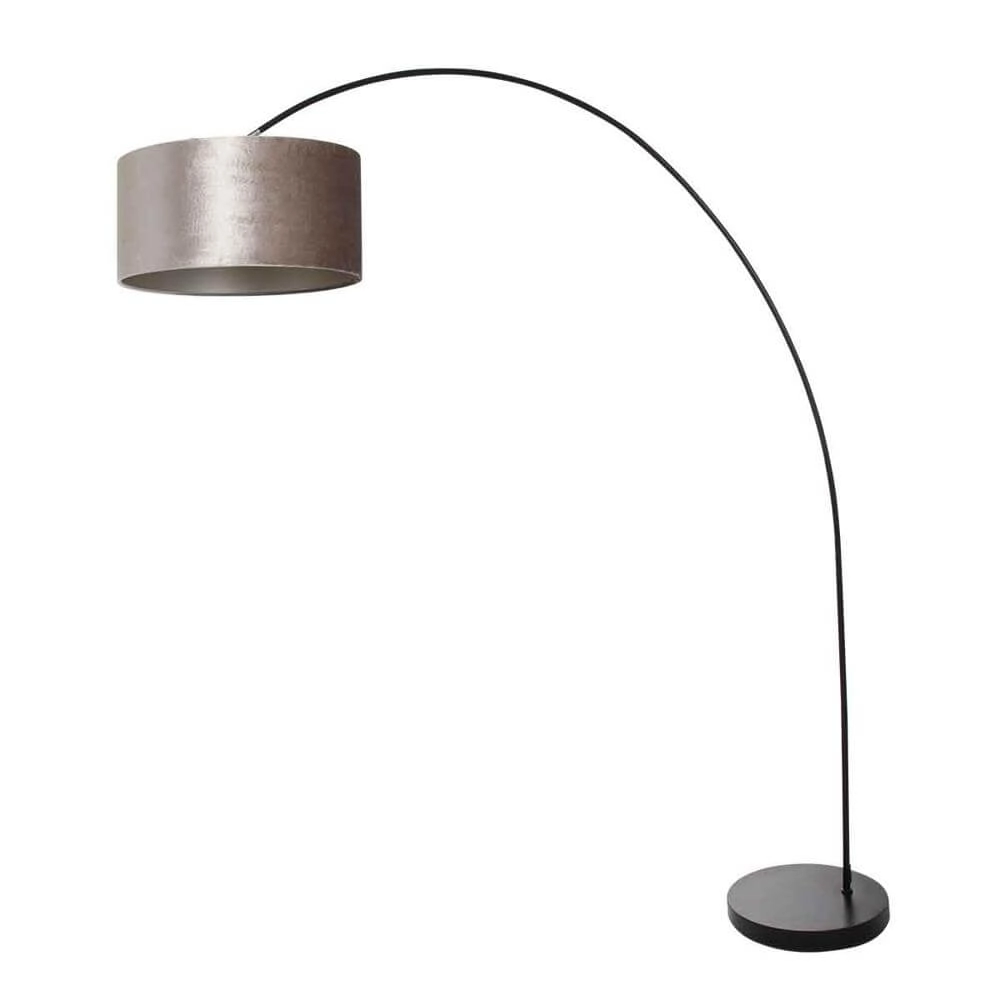 Arc lamp Solva black with silver cap Steinhauer 8712746174694