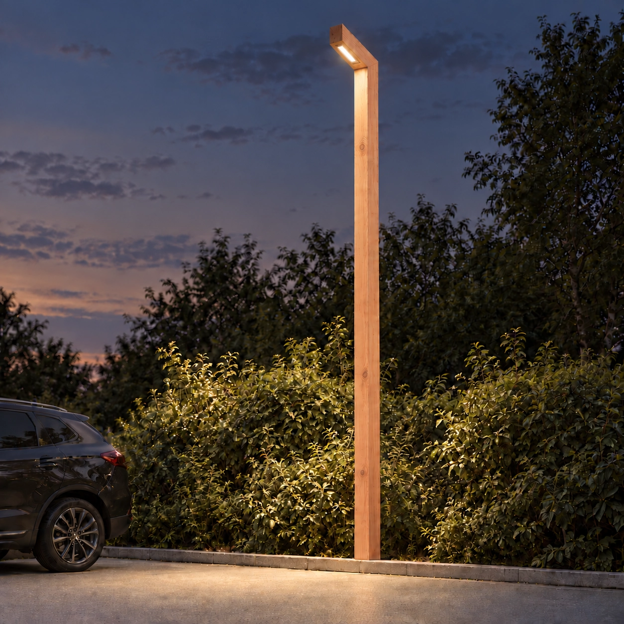 Wooden street lamp Stelle Douglas - 4M - PH08 - 3000K