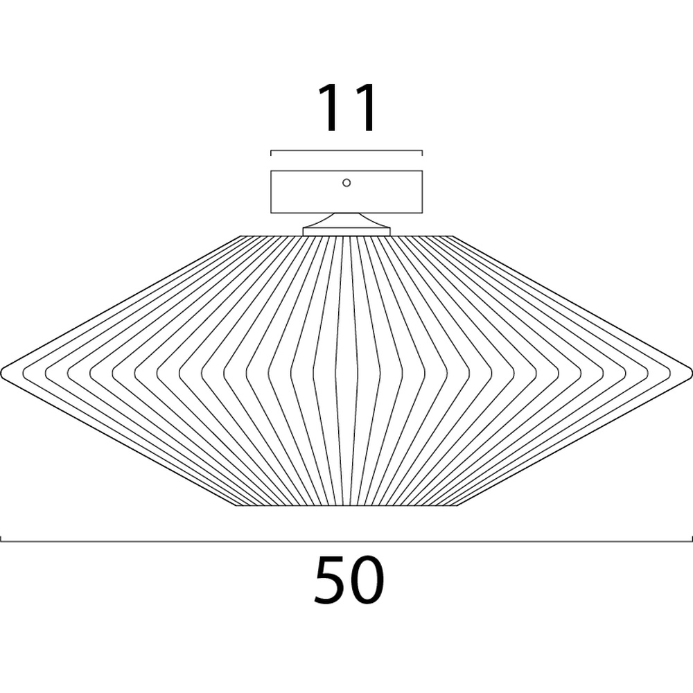 Japandi ceiling lamp Bicono Ø 50cm Masterlight 8718121344799