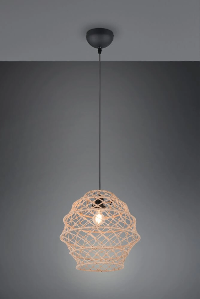 Rattan pendant lamp Hive Ø 38.5cm Trio 4017807637205