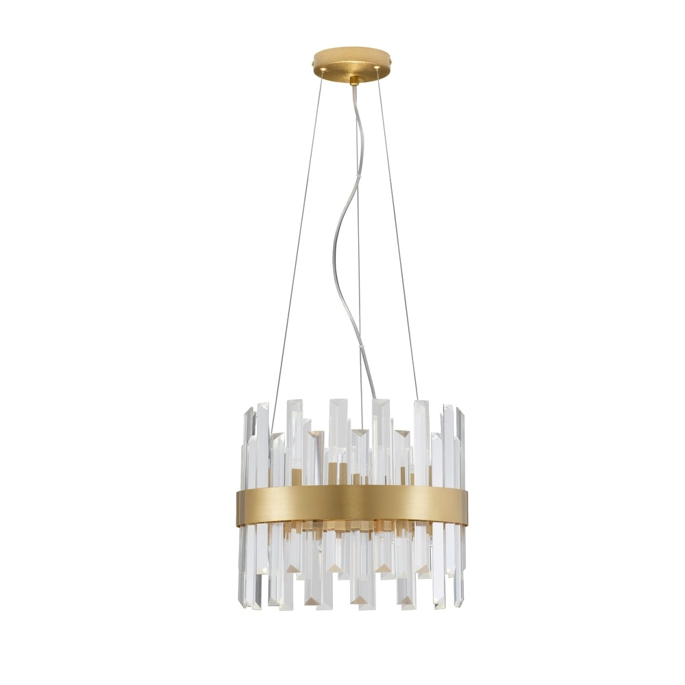 Golden pendant lamp Crown Ø 35cm Lyora 5212017433954