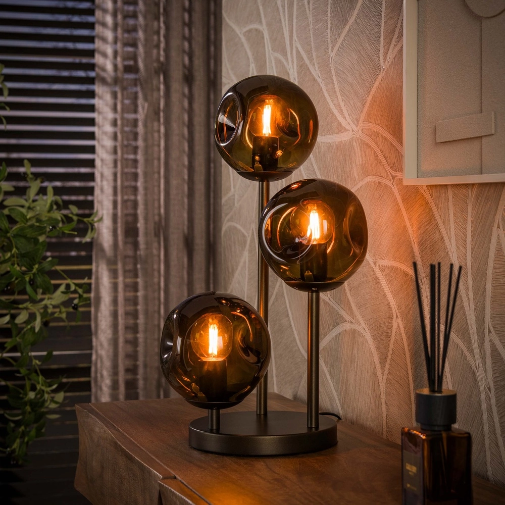 Design tafellamp Stellar sienna bruin