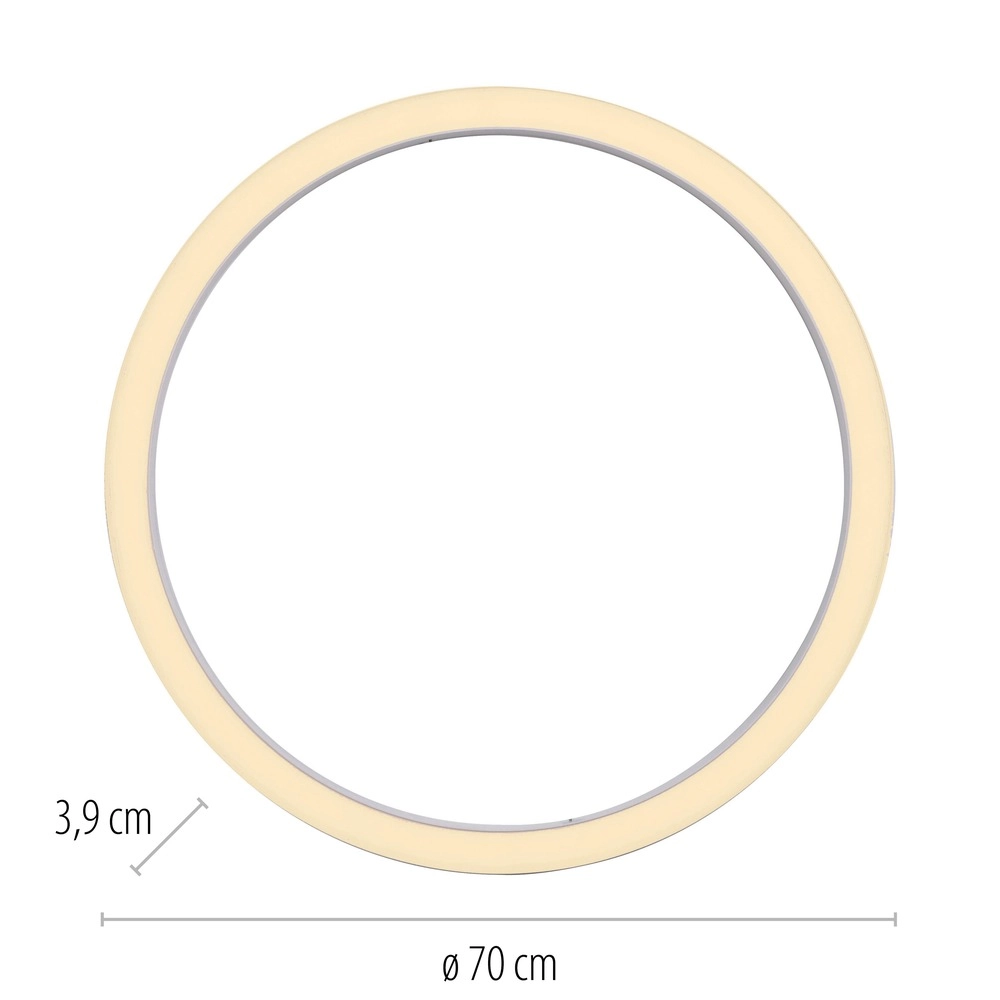 Sleek led ceiling lamp Pure Lines Round Ø 70cm - white Paul Neuhaus 4012248395813