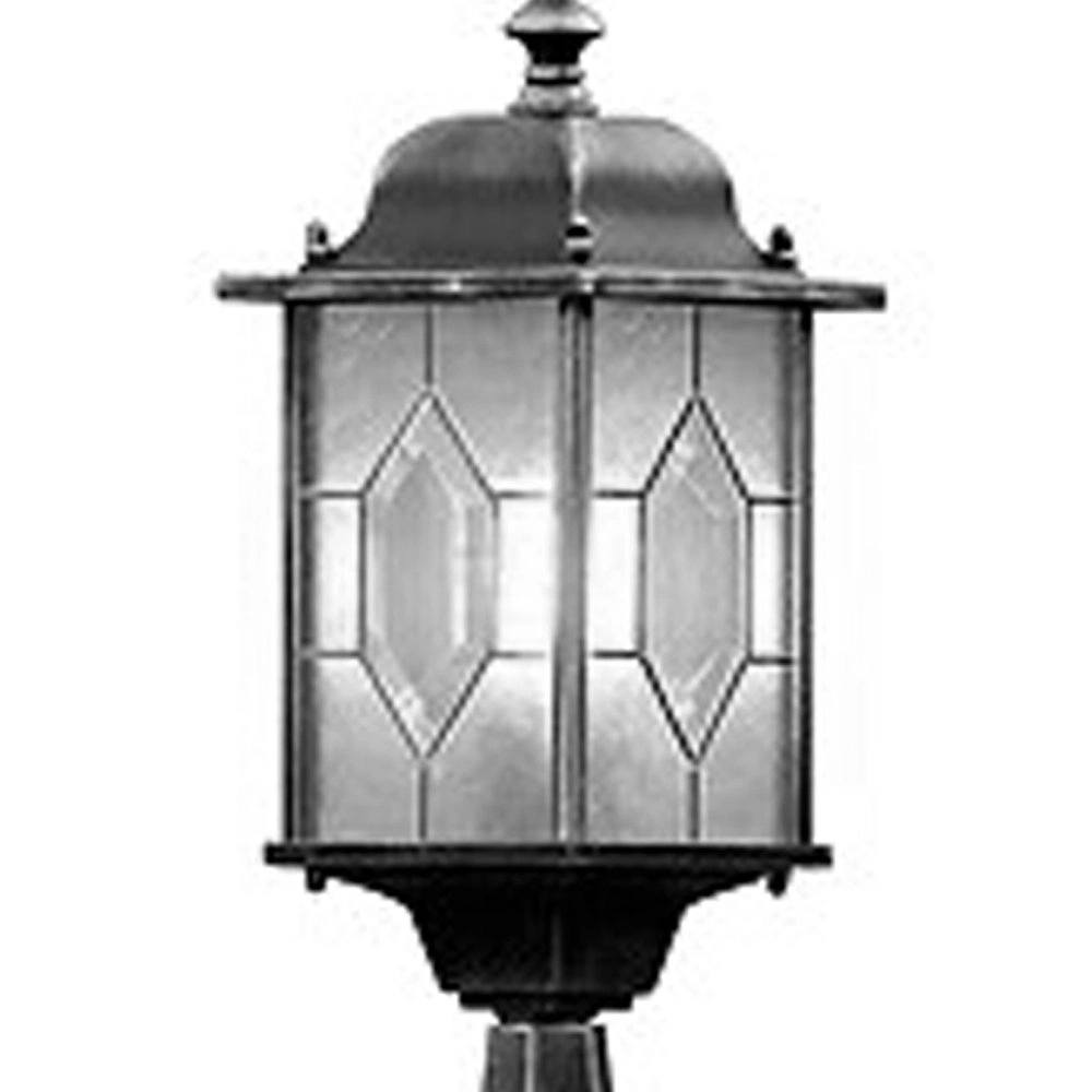 Pedestal lamp Milano 51cm black silver flamed KonstSmide 7318302467593