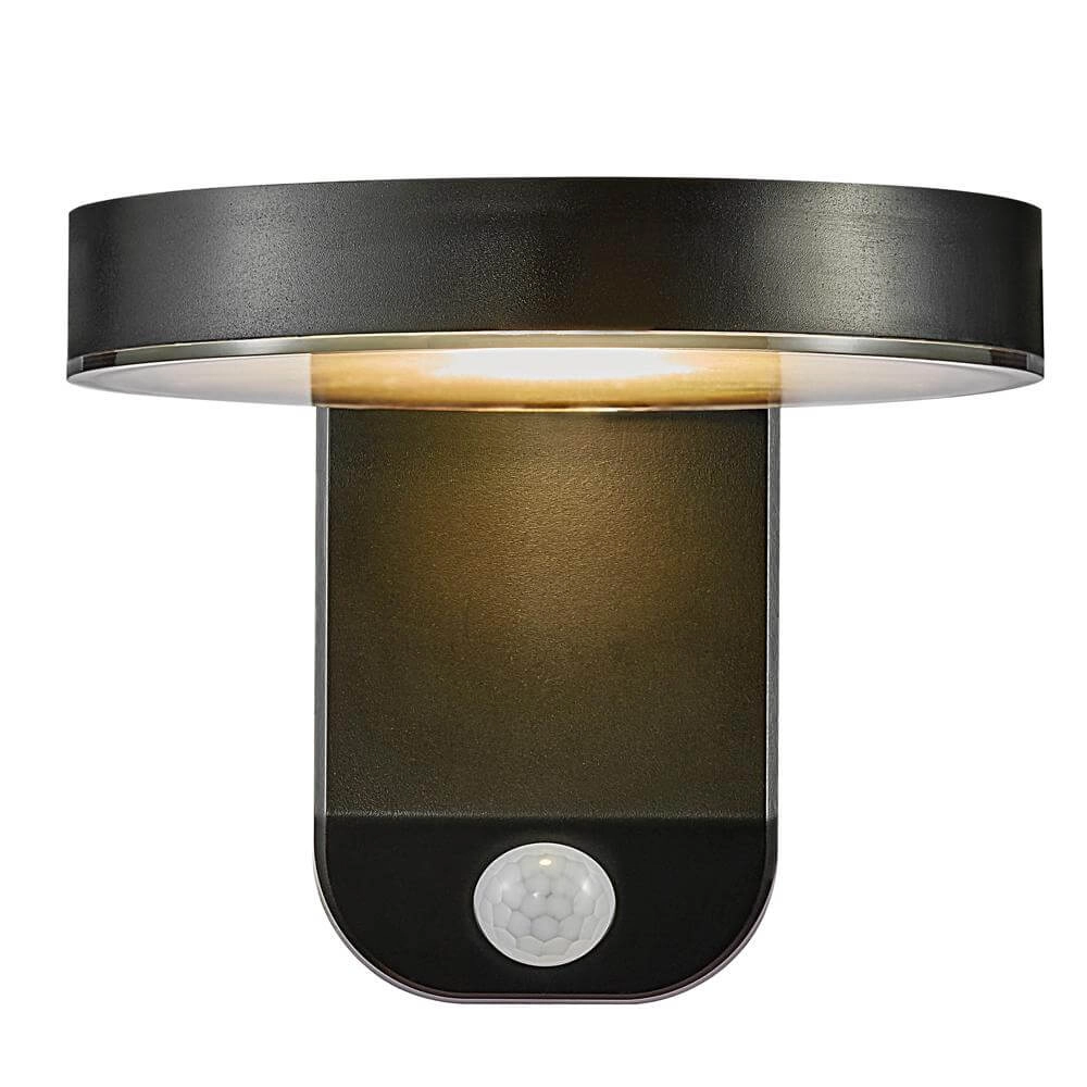 Solar wall lamp Rica black Nordlux 5704924004773