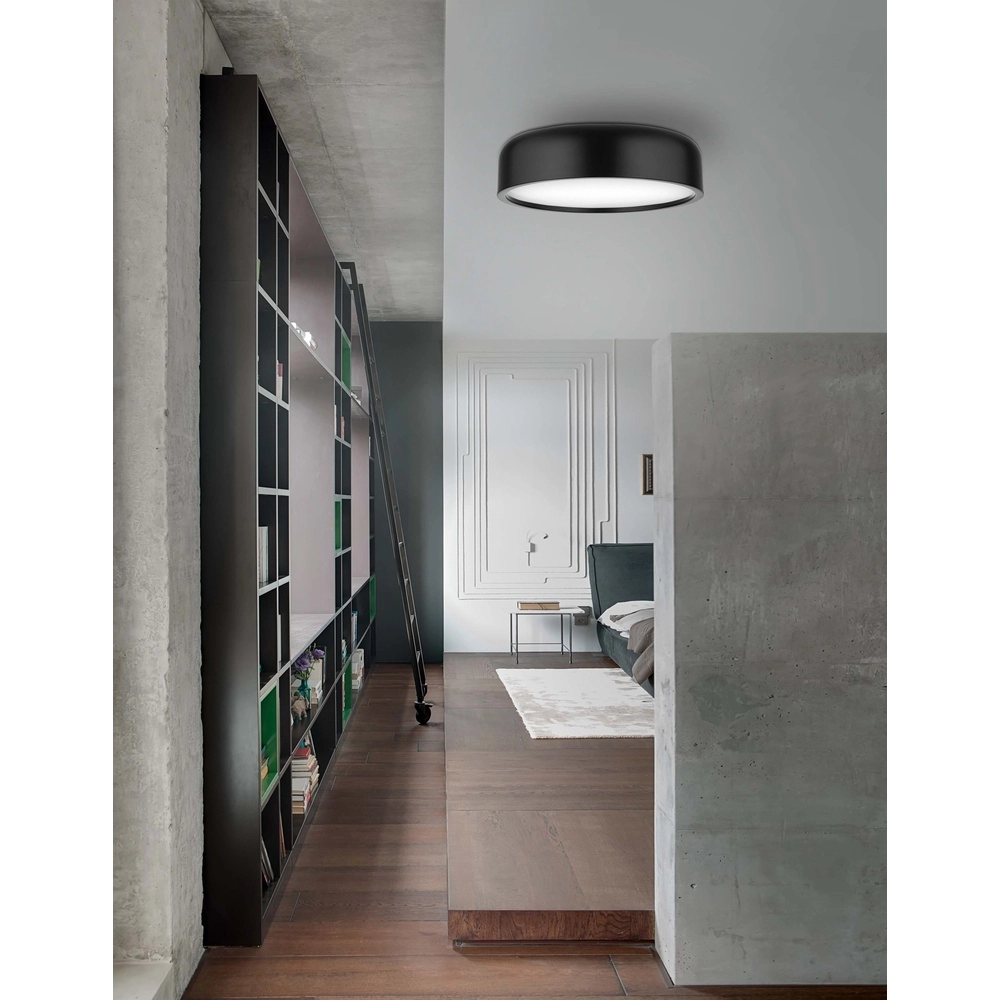 Design ceiling lamp Perleto black Ø 35cm