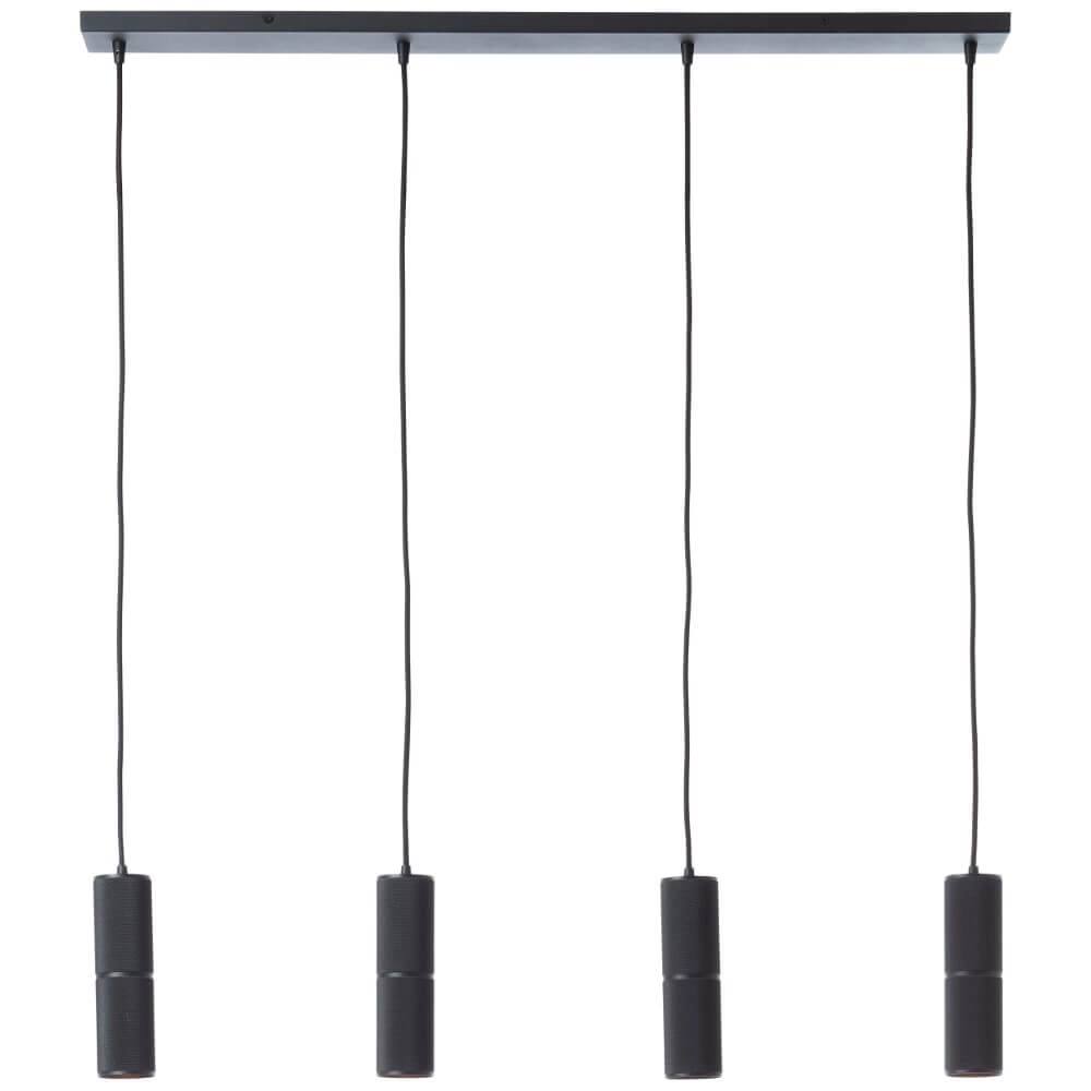 4-light pendant lamp Marty black