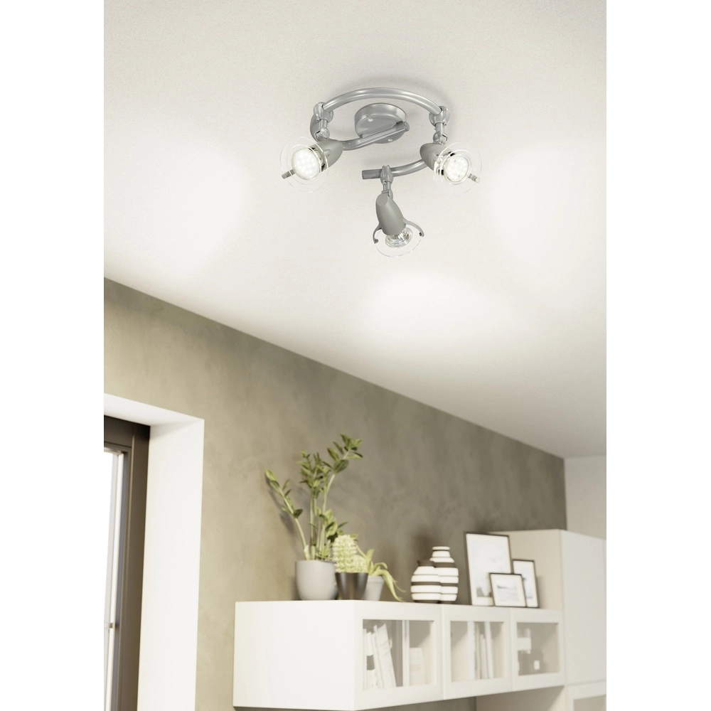 Surface-mounted spot Pocket 2 3-light grey Eglo 9002759137199