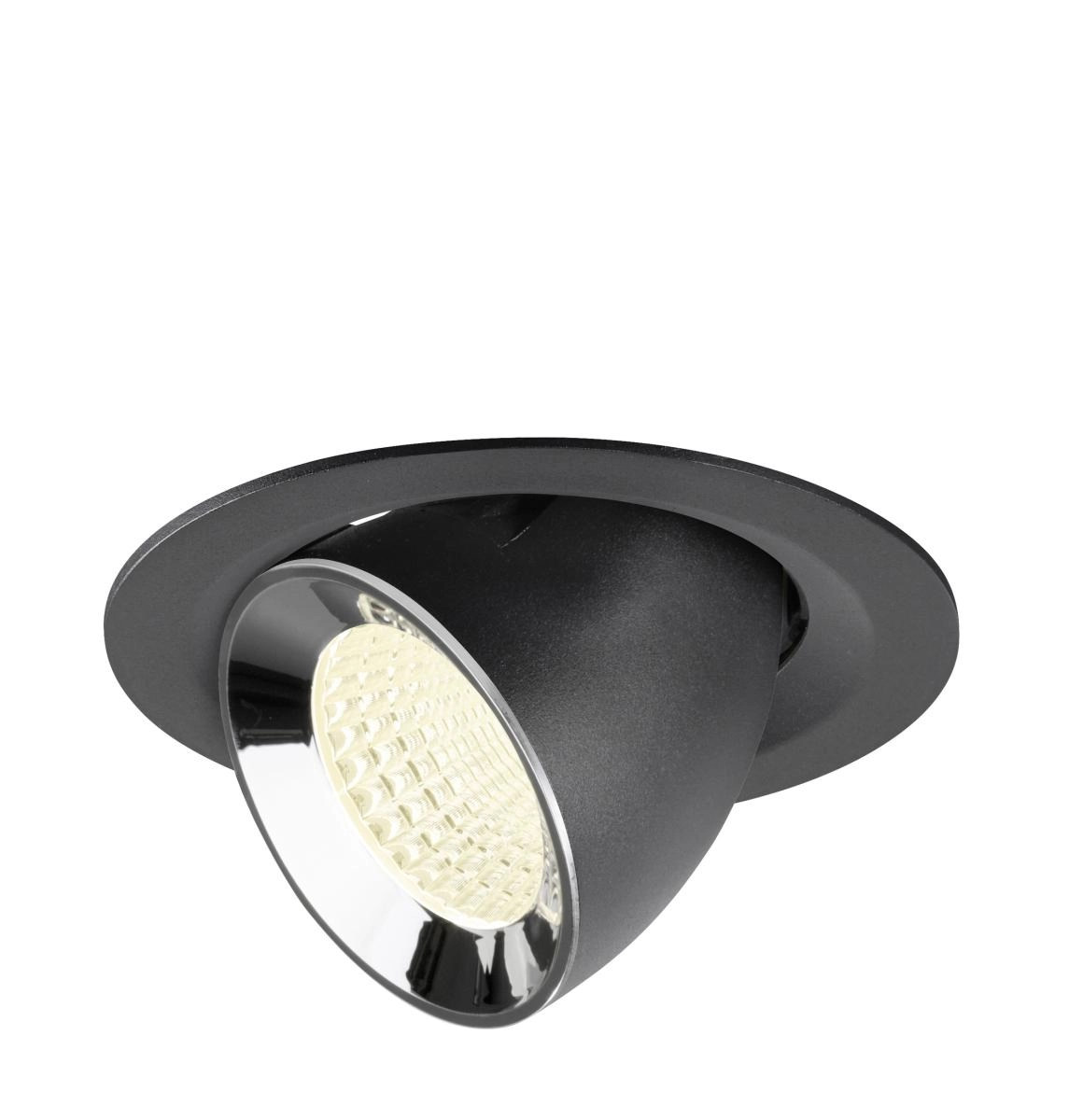 Recessed spotlight Numinos Gimble M black/chrome 4000K - 55deg