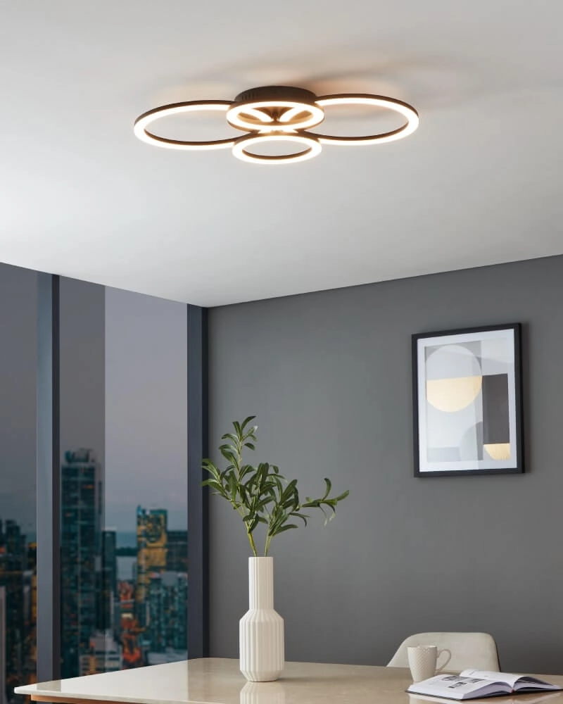 Ceiling lamp Zigbee Parrapos-Z 61.5x45cm black Eglo 9008606231232