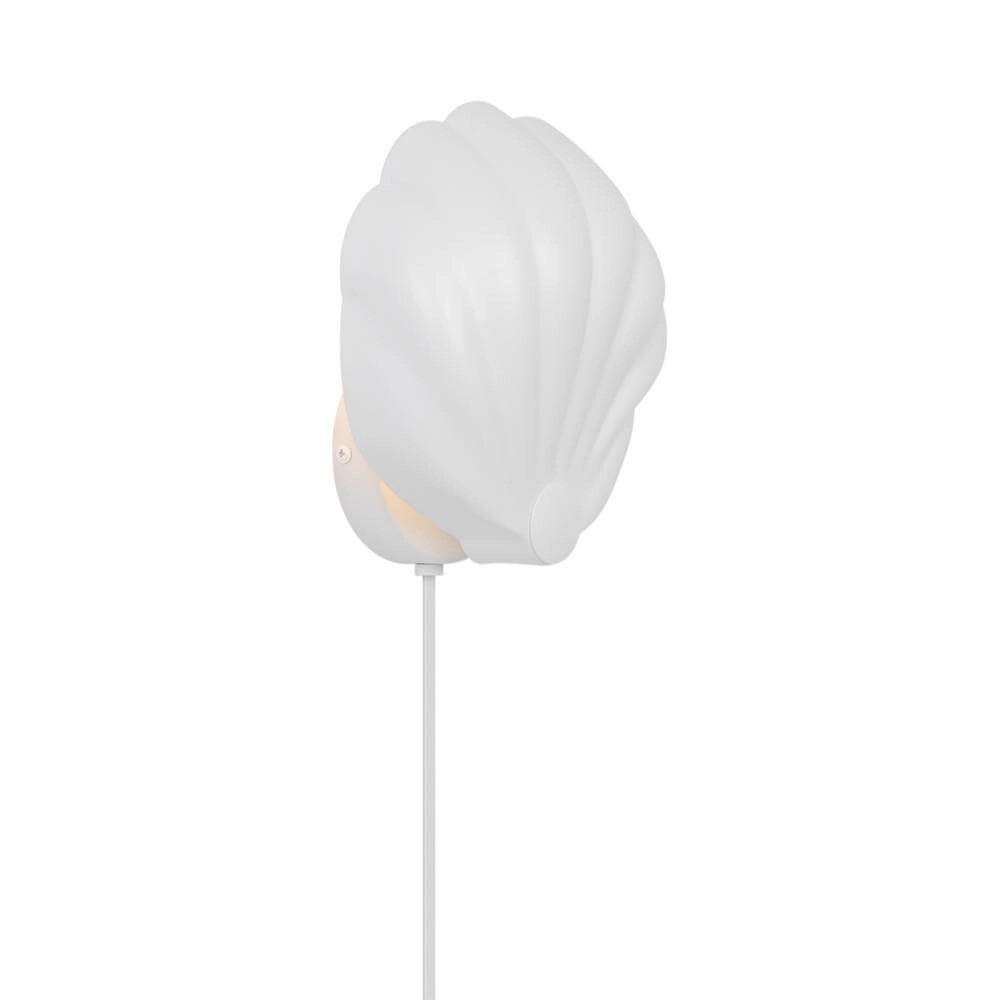 Wall lamp Konchi shell white