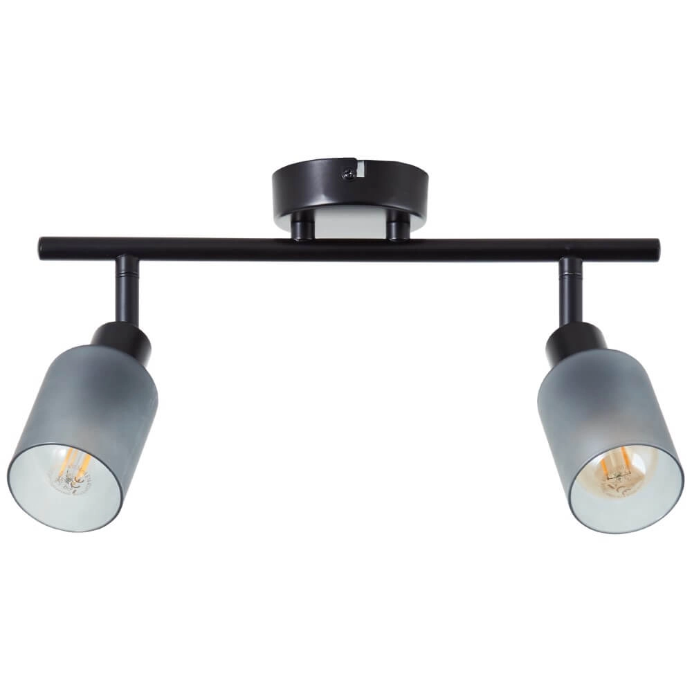 Black ceiling lamp Loralie 2-light Brilliant 4004353413230