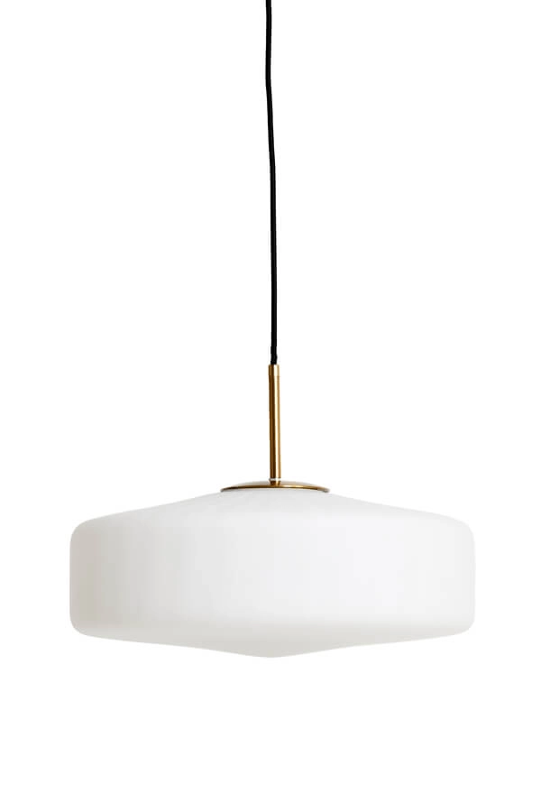 Pendant lamp Pleat gold with white Ø 40cm Light & Living 8717807687809