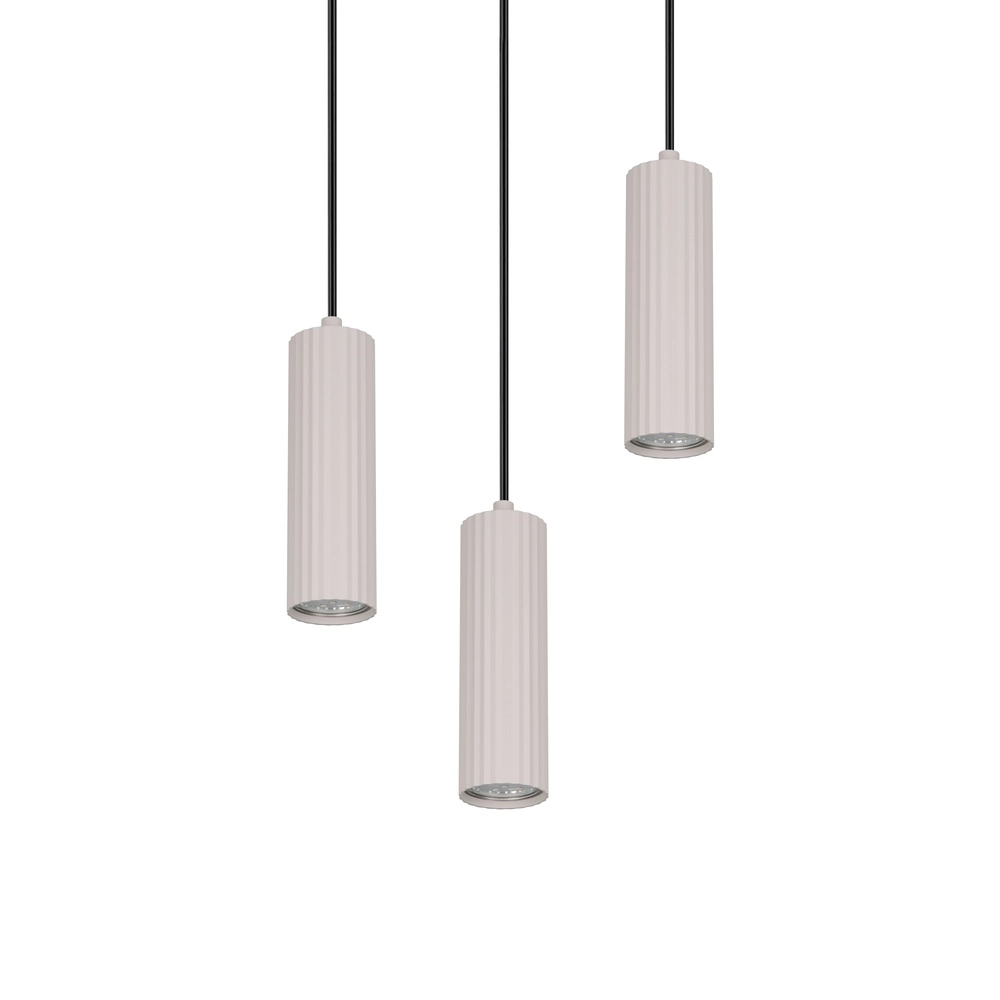 3-light pendant lamp Soka grey Trio 4017807658613